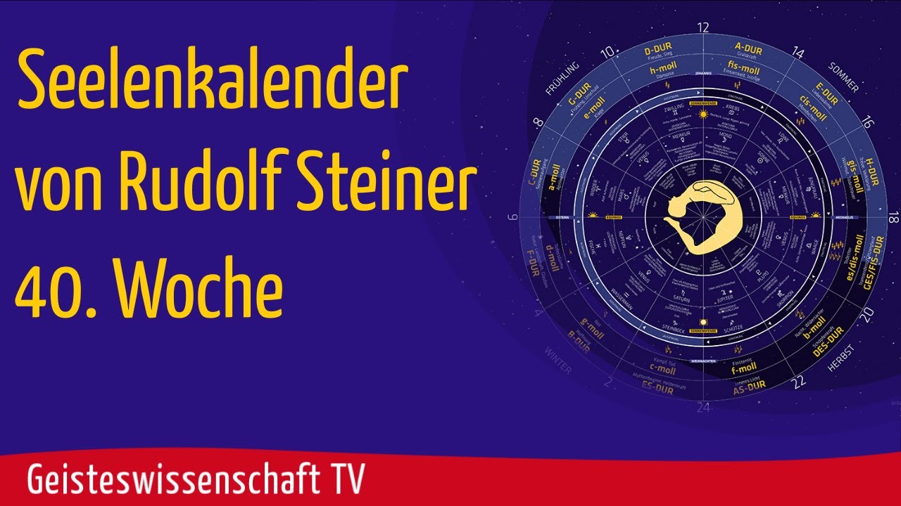 Geisteswissenschaft TV - Seelenkalender von Rudolf Steiner Woche 40