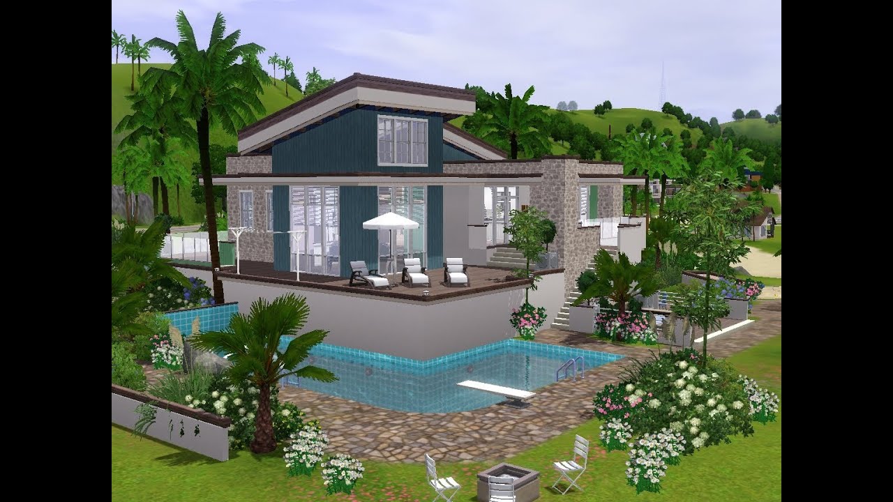 The Sims 3 - Building a modern holiday house