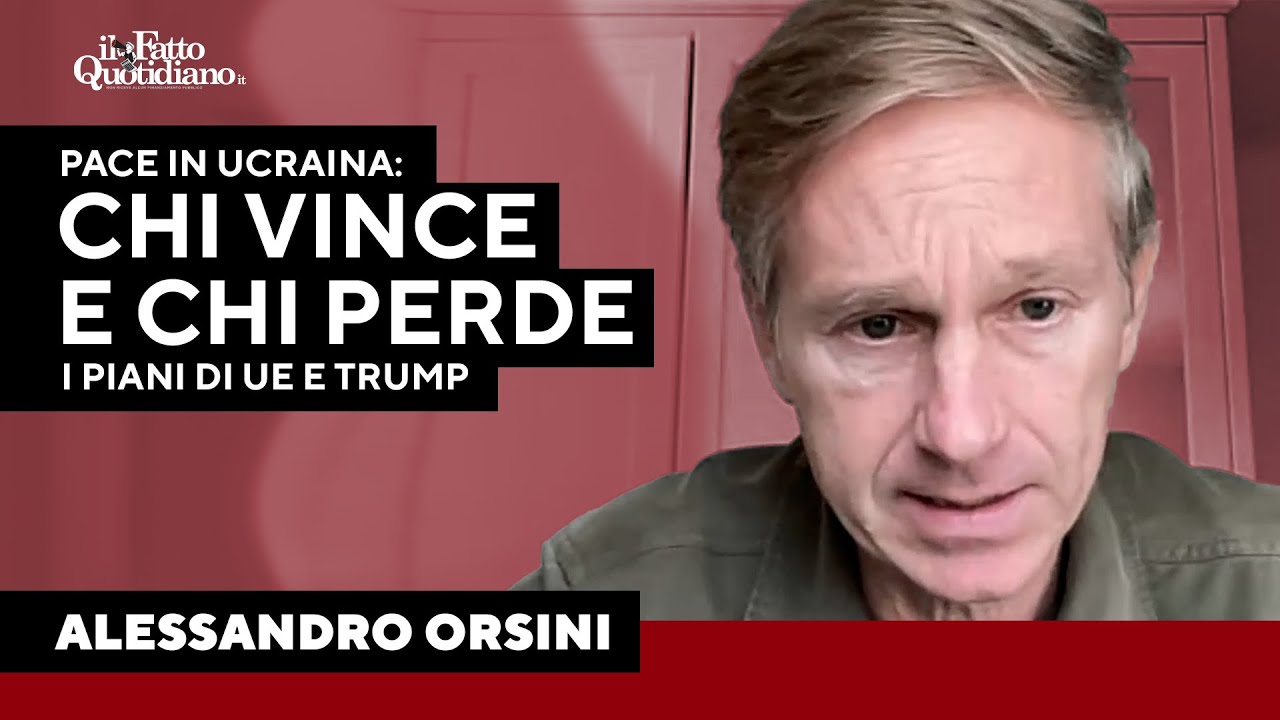 La pace in Ucraina, chi vince e chi perde. Orsini e l'analisi dei piani di Ue e Trump