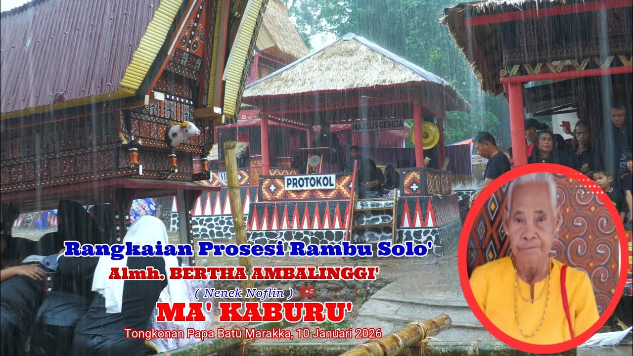 Almh. BERTHA AMBALINGGI diMakamkan ( Ma' Kaburu' )