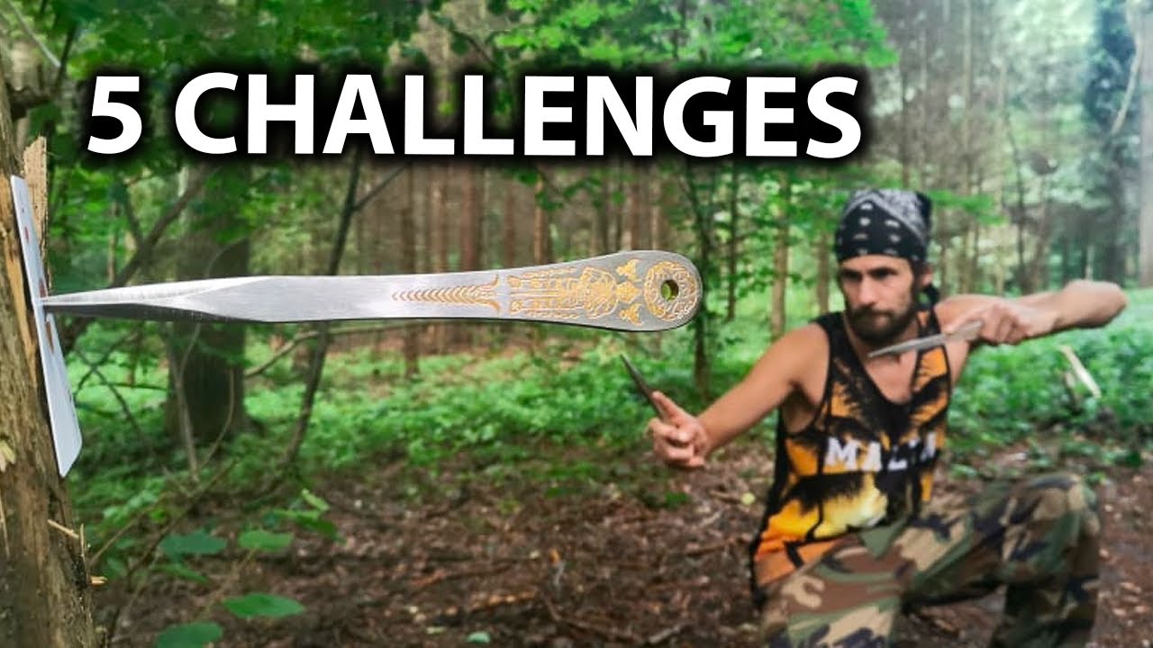 5 EASY Knife Throwing Challenges