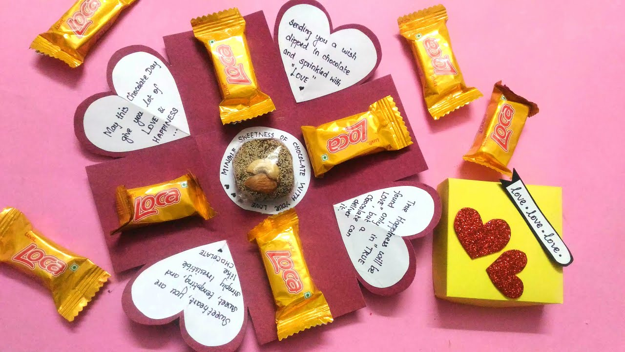 Chocolate Explosion Box Full Tutorial | DIY Gift Idea for Valentine's Day/ Chocolate Day/ Birthday