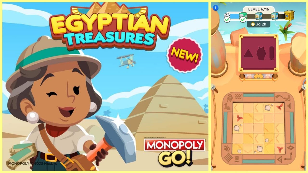 Egyptian Treasures - Monopoly Go New Event - Part 1 - Tax Refund Event Rewards #monopolygo