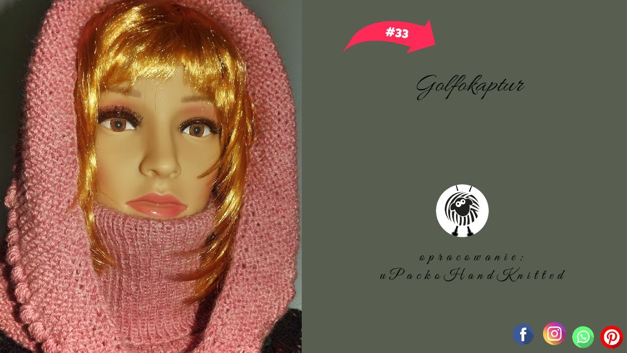 Balaclava ( golfokaptur ) - sposób wykonania. Tutorial wykonania golfa z kapturem