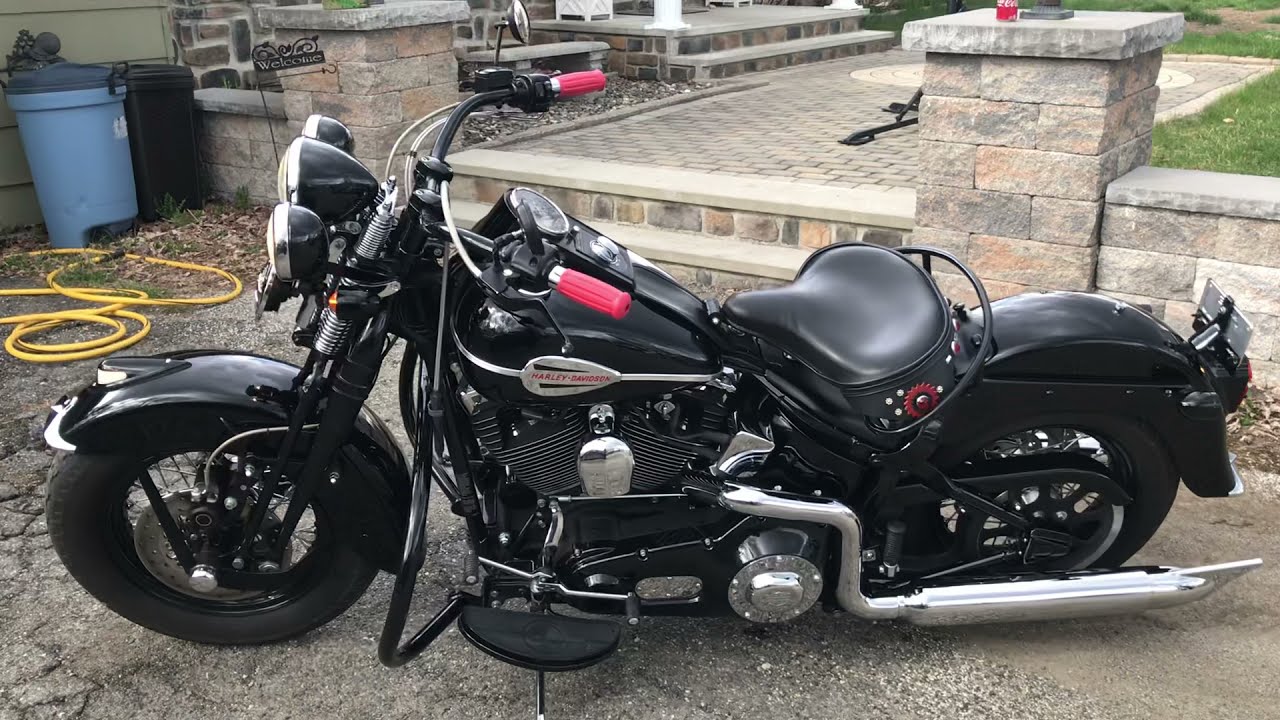 2005 Harley-Davidson FLSTSC Springer Classic retro 1940s walk around