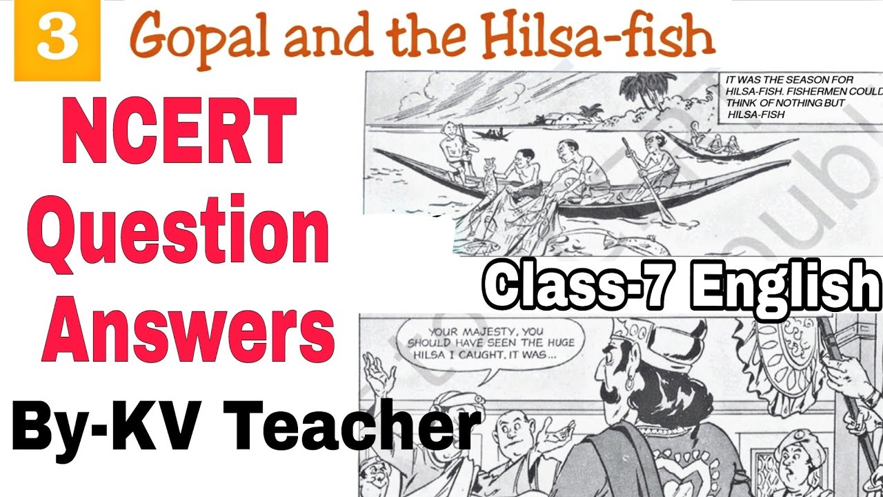 Question Answers ONLY/ Gopal And The Hilsa Fish/ Class-7 English NCERT Chapter-3 Solution By-KV Tchr