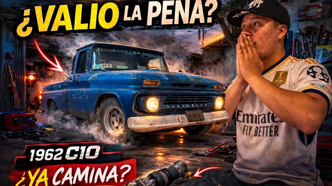 ¡POR FIN CAMINA! Reviví mi Chevrolet C10 1962… Pero paso Algo Inesperado