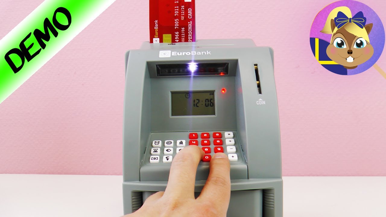 Bankomat f&ouml;r hemmabruk! Elektronisk sparb&ouml;ssa i form av bankomat