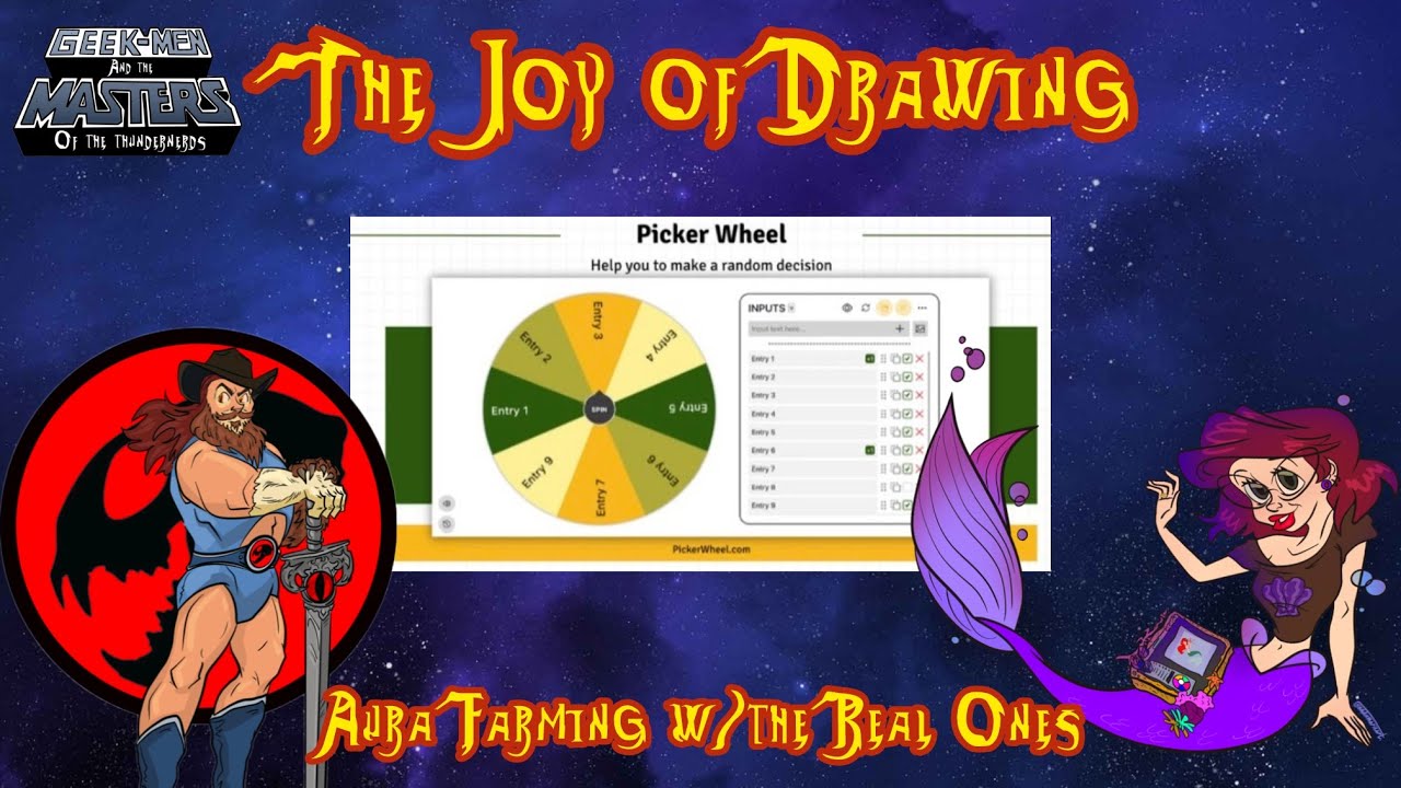 Geek-men the Joy of Drawing: Aura Farming w/the Real Ones