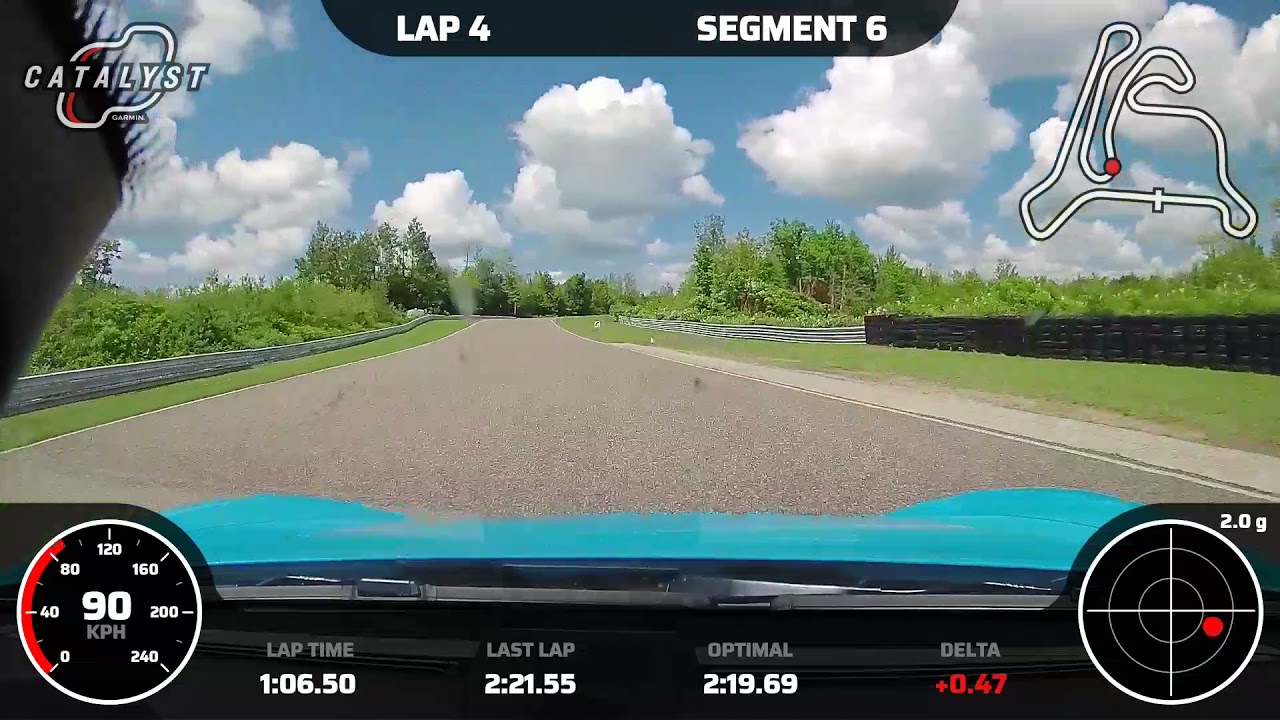Calabogie motorsports track 2020 manual 718 GT4 best lap