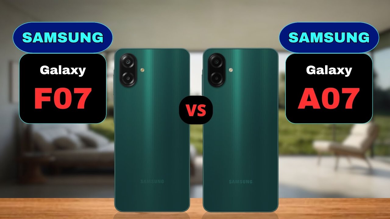 Samsung Galaxy F07 vs Samsung Galaxy A07 Comparison