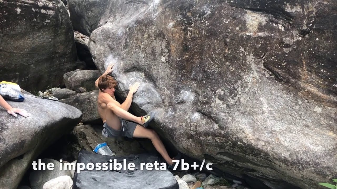 The impossible reta, 7b+. Brione