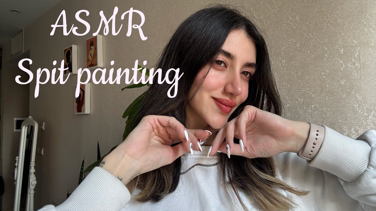 ASMR/ spit painting 🩵 sleepy moments 🦋