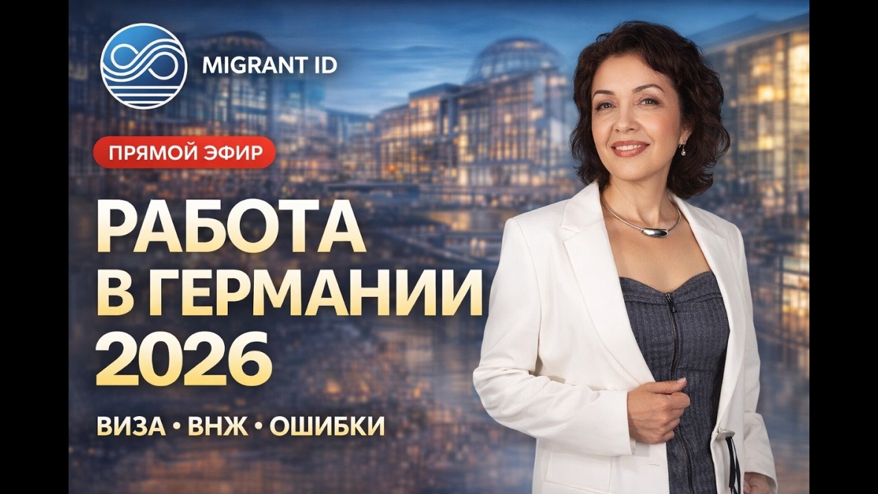 Тема: Работа в Германии: твой шанс в 2026- виза, внж, и как избежать ошибок