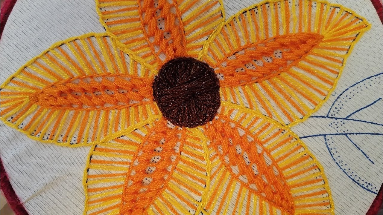 Puntada Fantasía Para Flores Grandes. 🌼🌼🌼