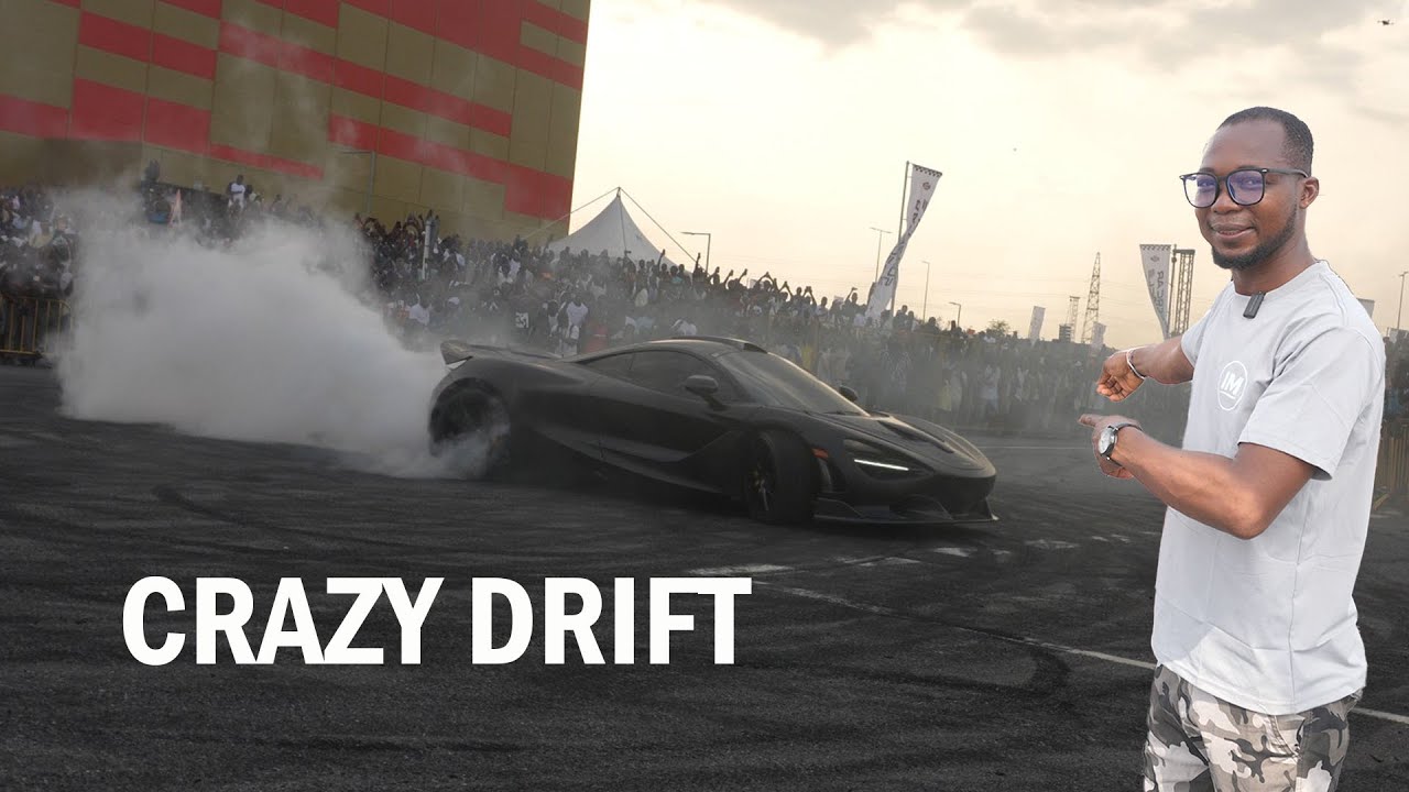 MCLAREN DRIFT IN GHANA: CROWD GOES WILD