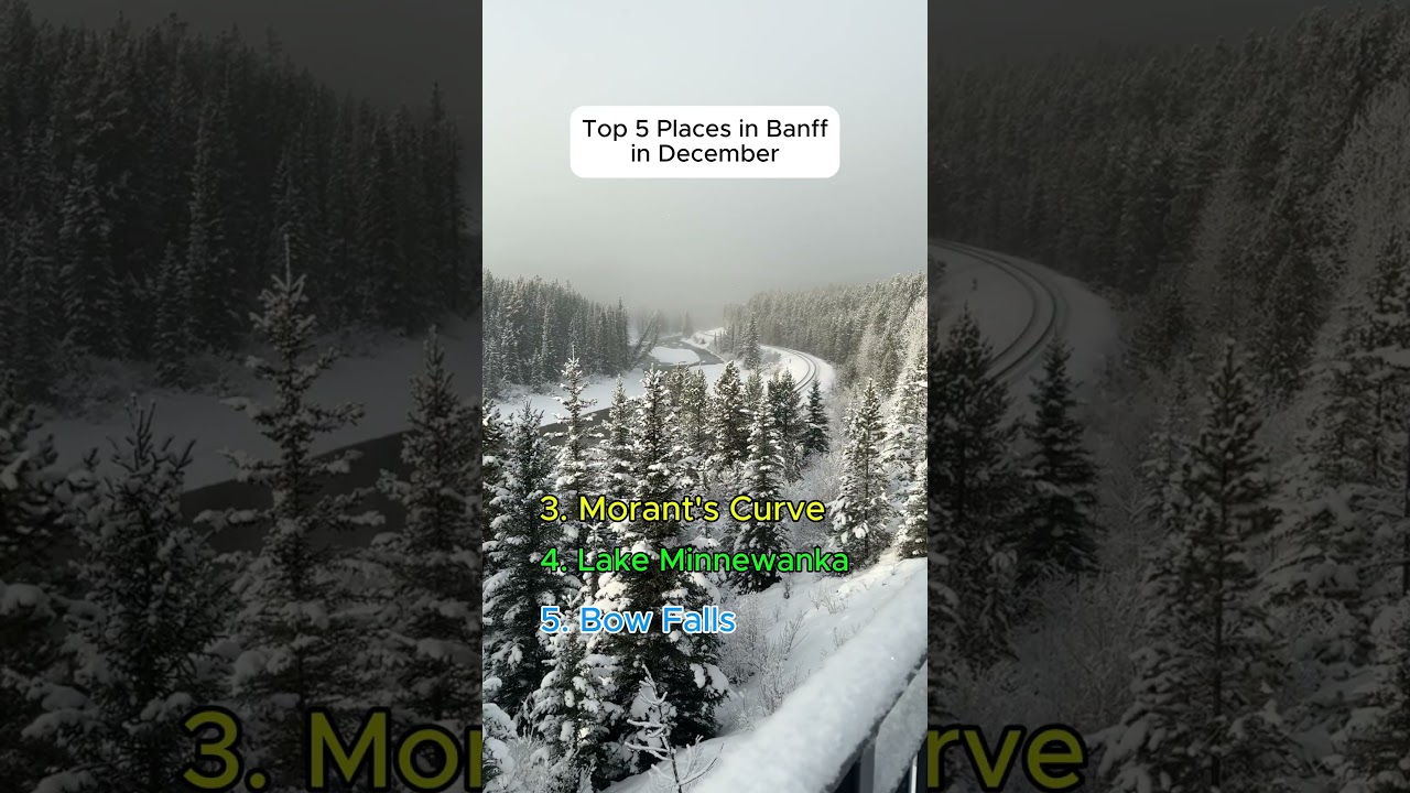 Top 5 Places in Banff in December  