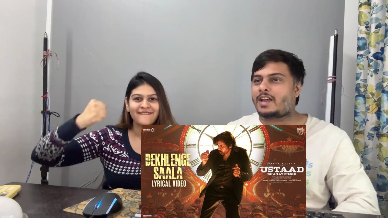 Dekhlenge Saala Lyrical Video Reaction | Ustaad Bhagat Singh | Pawan Kalyan | Harish Shankar| Devi