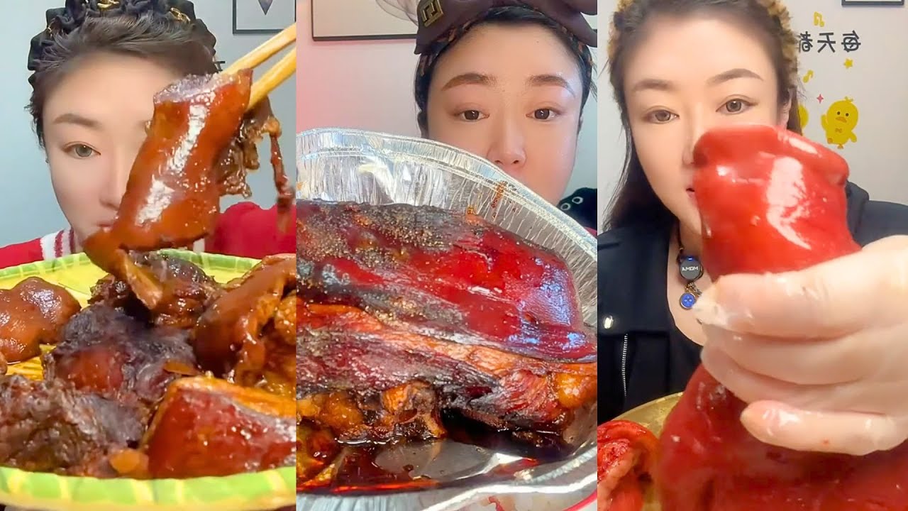 Extreme Chinese Mukbang – Insane Textures & Giant Bites #66