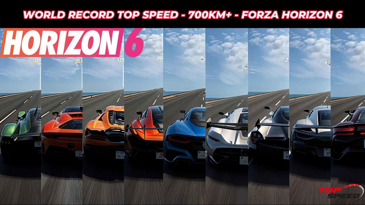 FORZA HORIZON 6 WORLD RECORD! 😱 INSANE EXTREME TUNED HYPERCARS TOP SPEED BATTLE | 4000HP CARS