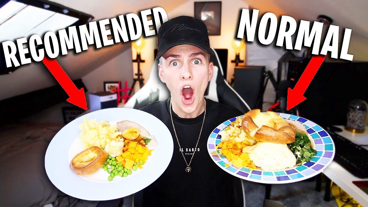 Only Eating Recommended Serving Sizes for a Day! (IMPOSSIBLE 24 HOUR FOOD CHALLENGE)