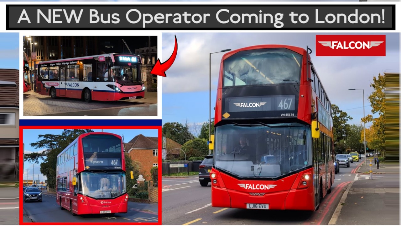 The NEW TFL BUS COMPANY Coming to London! Route 467 to Falcon Buses with New Electrics? TfL Buses