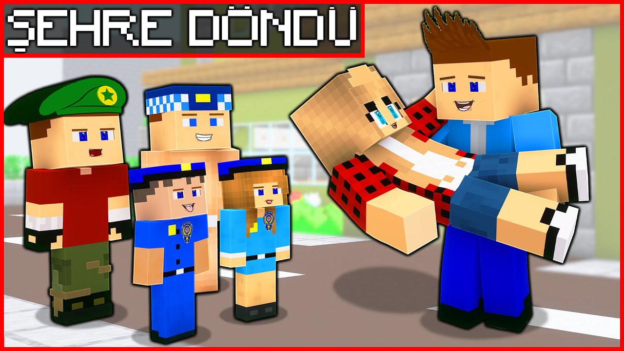 KEREM KOMİSER VE ASLI POLİS BARIŞTI, ŞEHRE DÖNDÜ! 😍 - Minecraft ZENGİN FAKİR HAYATI