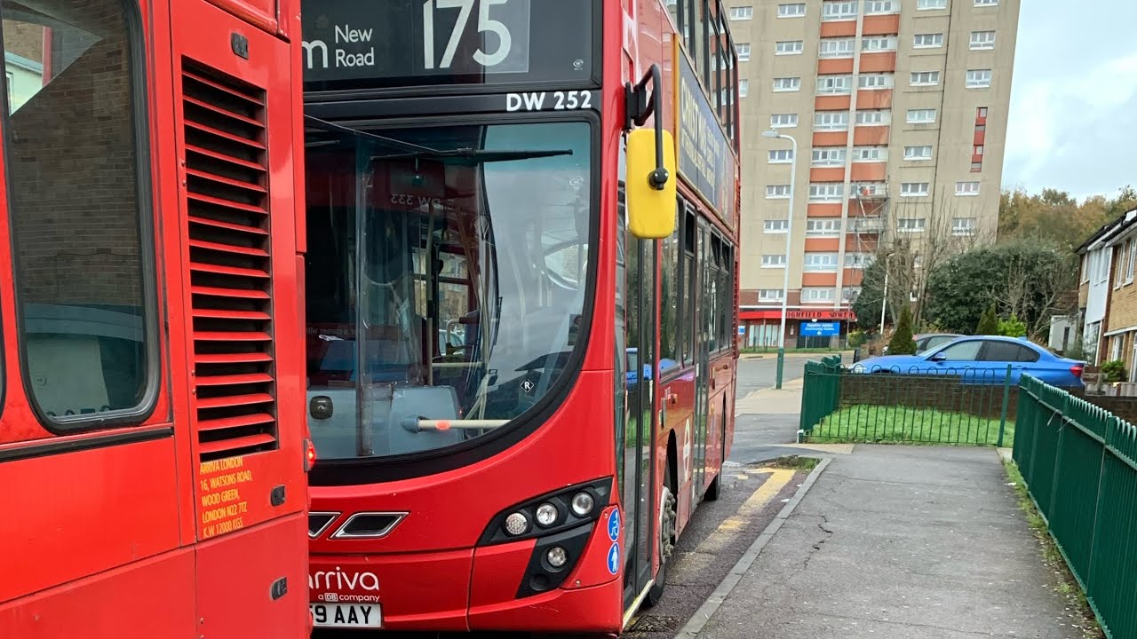 Route Visual:175 Dagenham New Road-North Romford,Hillrise Estate|DW252(LJ59 AAY)