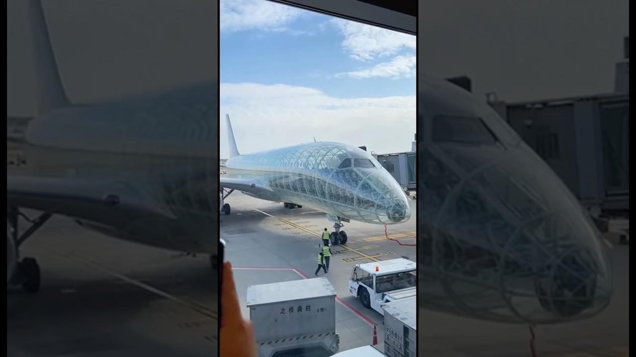 В Китае представили концепт полностью прозрачного самолёта
