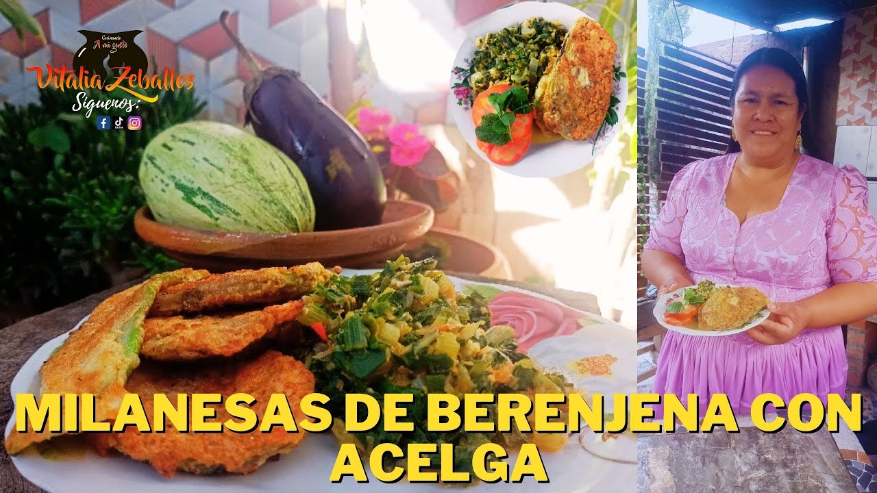Comida Saludable #2 - Milanesas de Berenjena con Acelga 