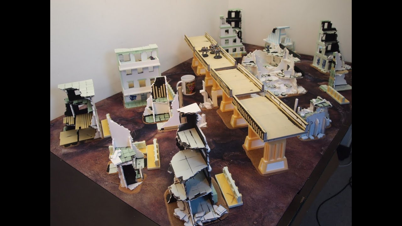 WIP-foamcore cityfight terrain....
