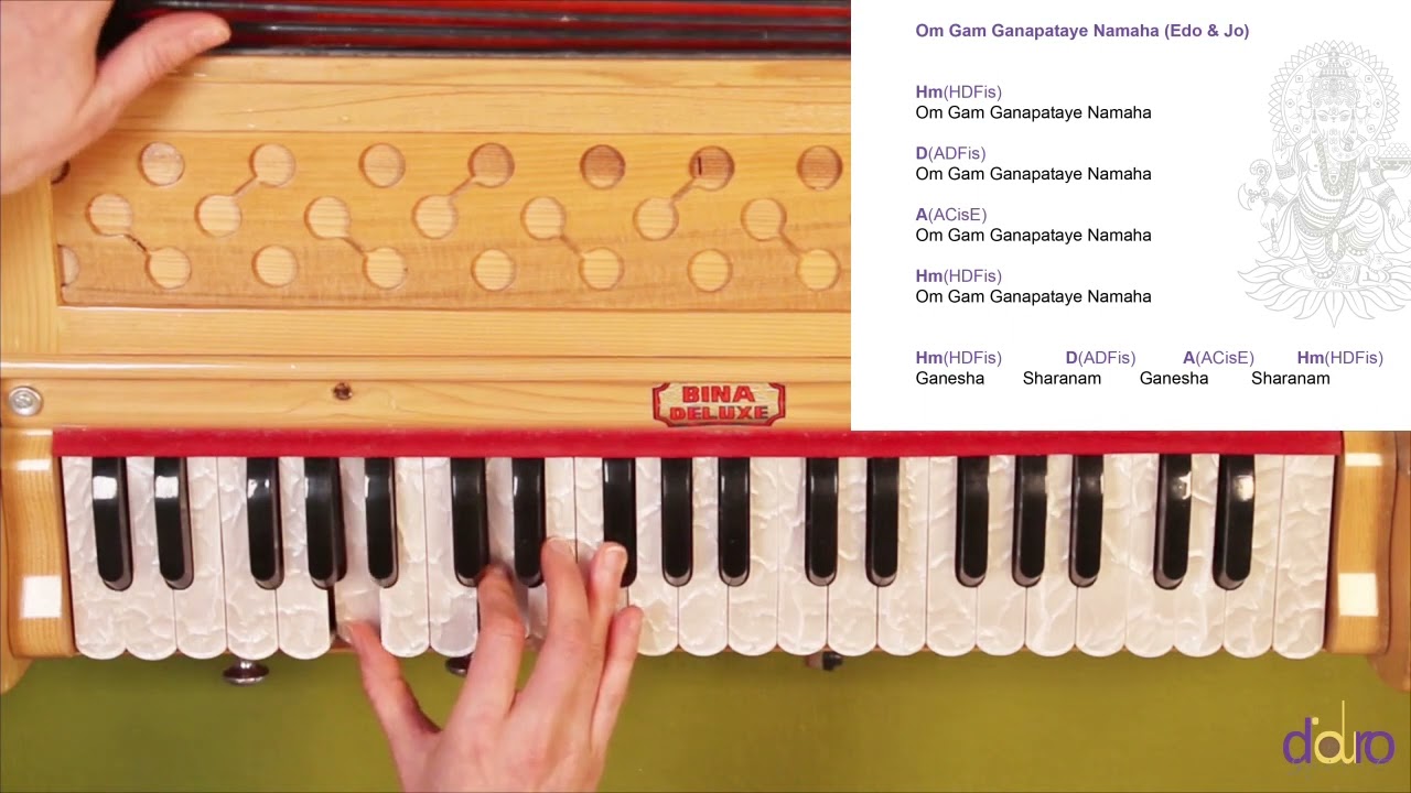 Om Gam Ganapataye Namaha (Edo & Jo) - Harmonium Tutorial