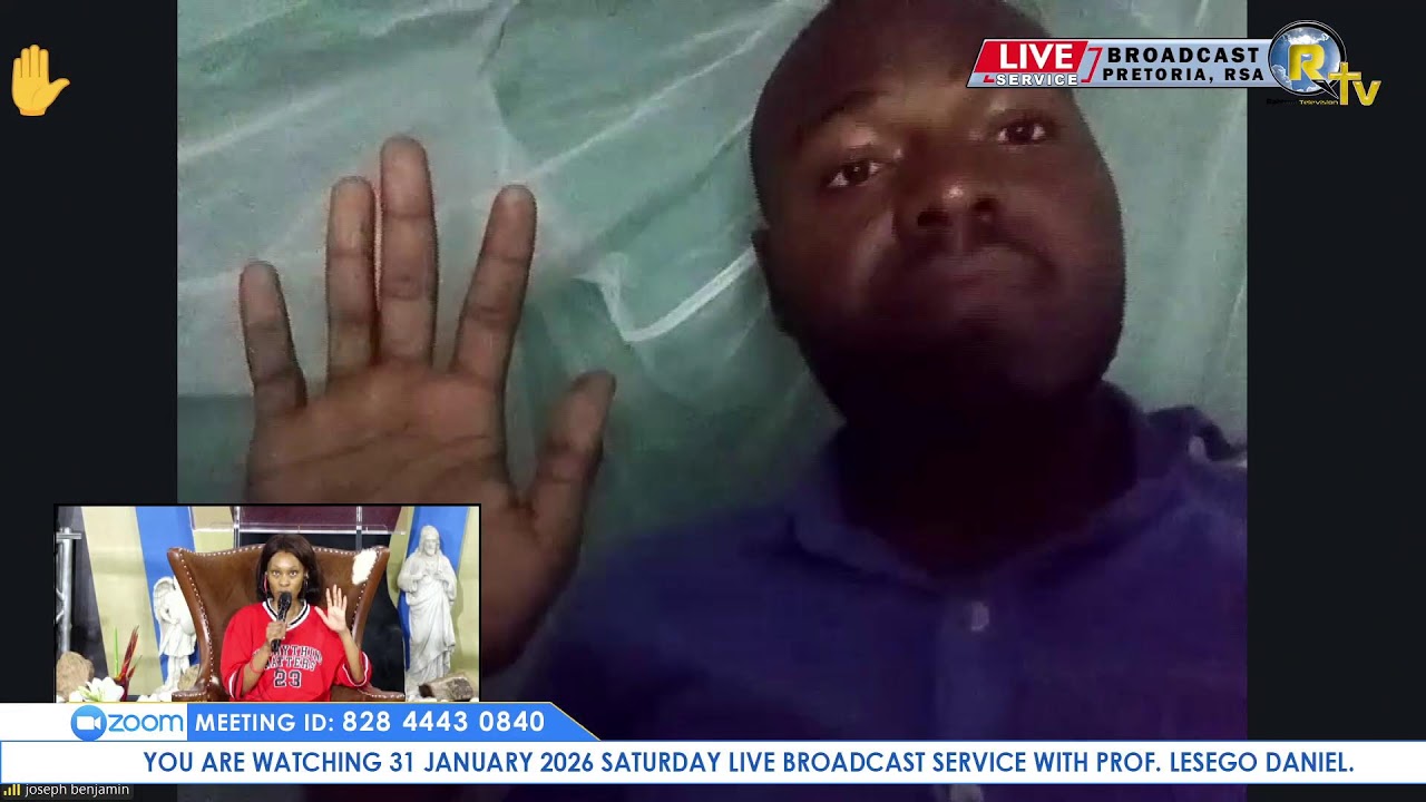 31 JANUARY 2026 SATURDAY LIVE BROADCAST SERVICE WITH PROF. LESEGO DANIEL PART 2