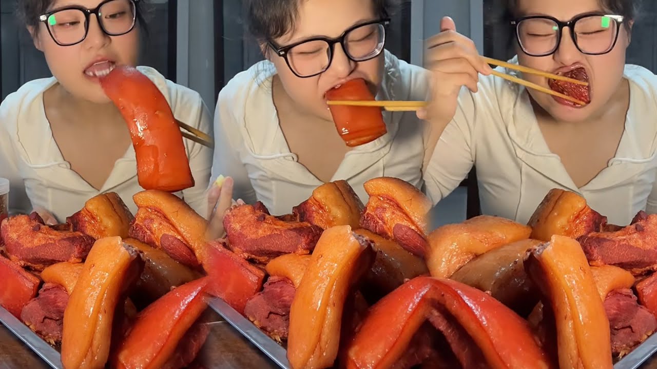 China girl eating food chellange 2024 #大食い早食い #고기먹방 #三大爷美食铺