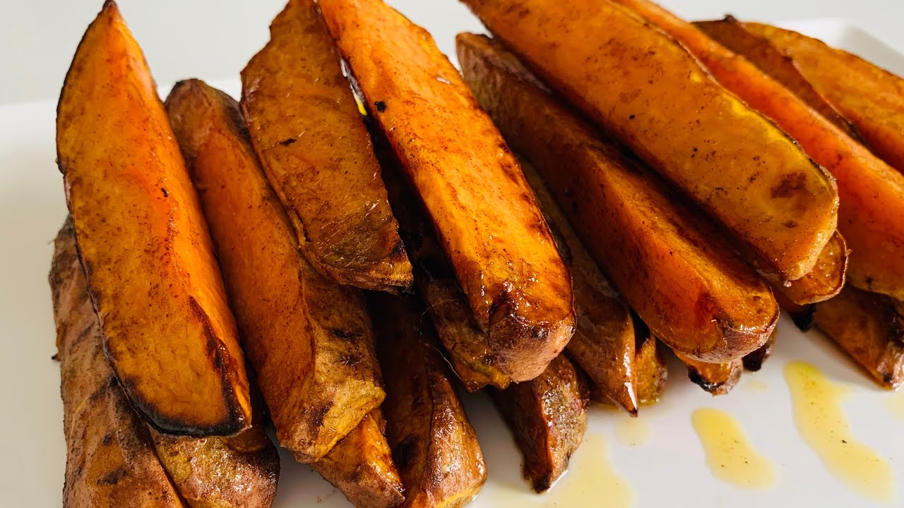 How to roast easy Sweet Potato Wedges Recipe || Home Cooking