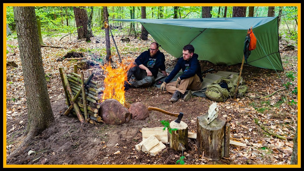 🌳 Bushcraft Tag im Wald 🏕️ - herrlich und entspannt - Outdoor Bushcraft Deutschland