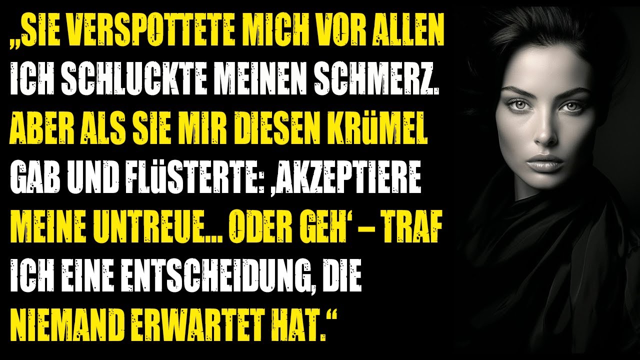Meine untreue Frau verspottete mich auf ihrer Party – jetzt fleht sie, dass ich zurückkomme!