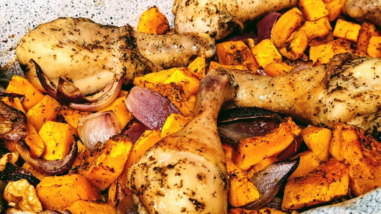 Roasted Chicken With Pumpkin