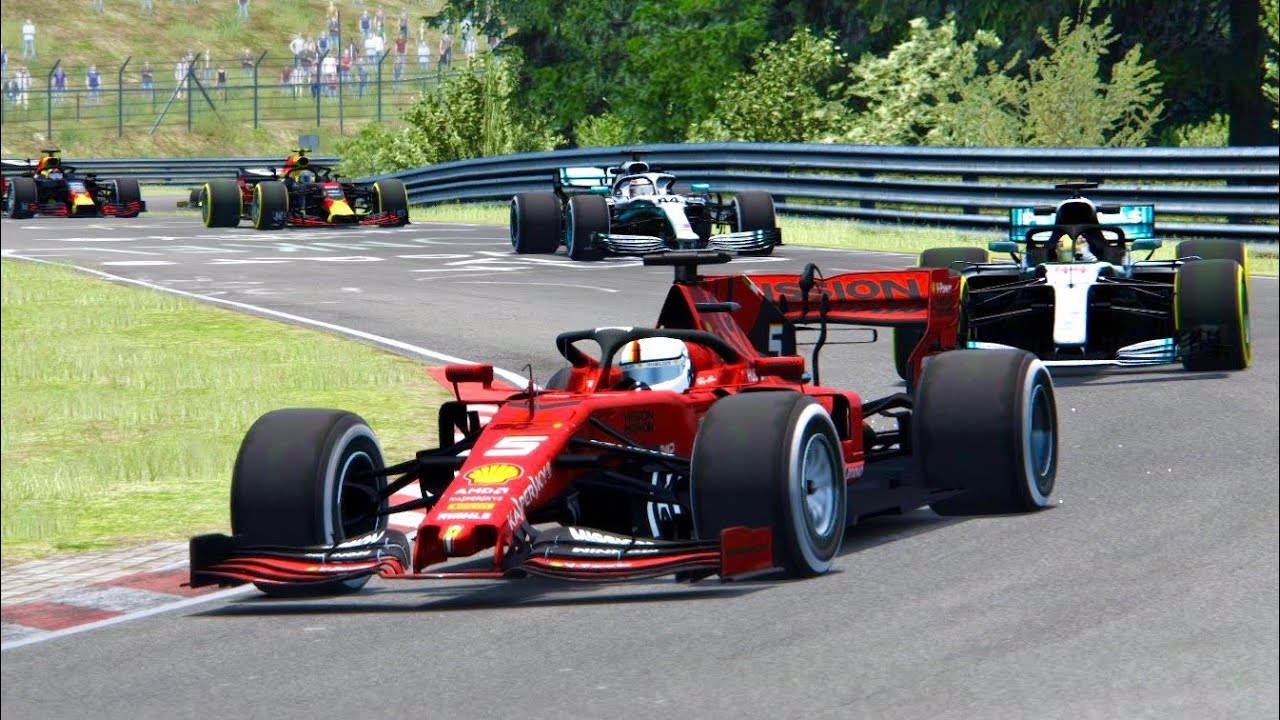 All F1 2019 Cars vs All F1 2018 Cars - Nordschleife