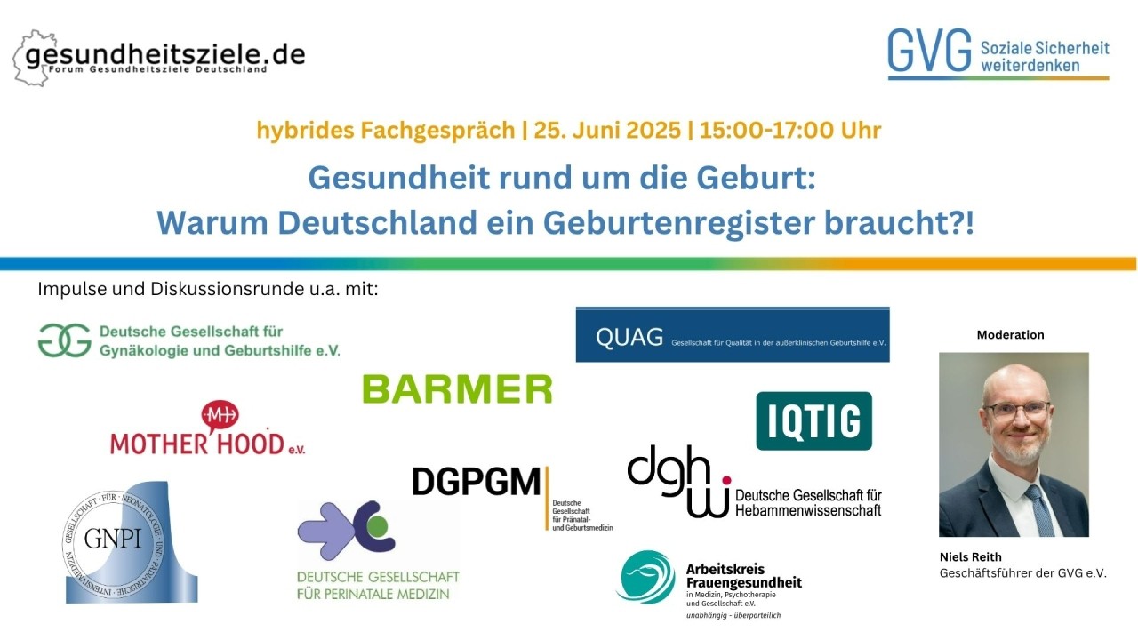 Warum Deutschland ein Geburtenregister braucht?! - Hybrides Fachgespr&auml;ch | 25.06.2025 | GVG e.V.