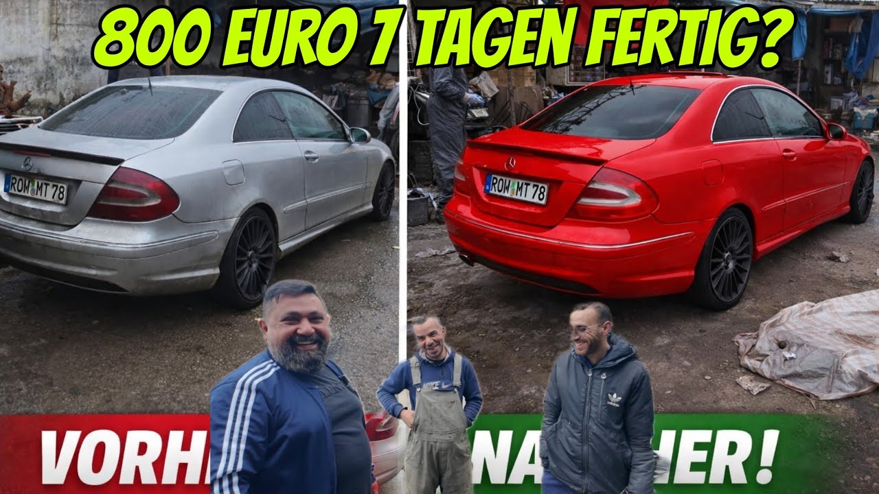 Autrag für den Mercedes CLK. 800 Euro Preis.7 Tage Zeit. Marokko Tanger 