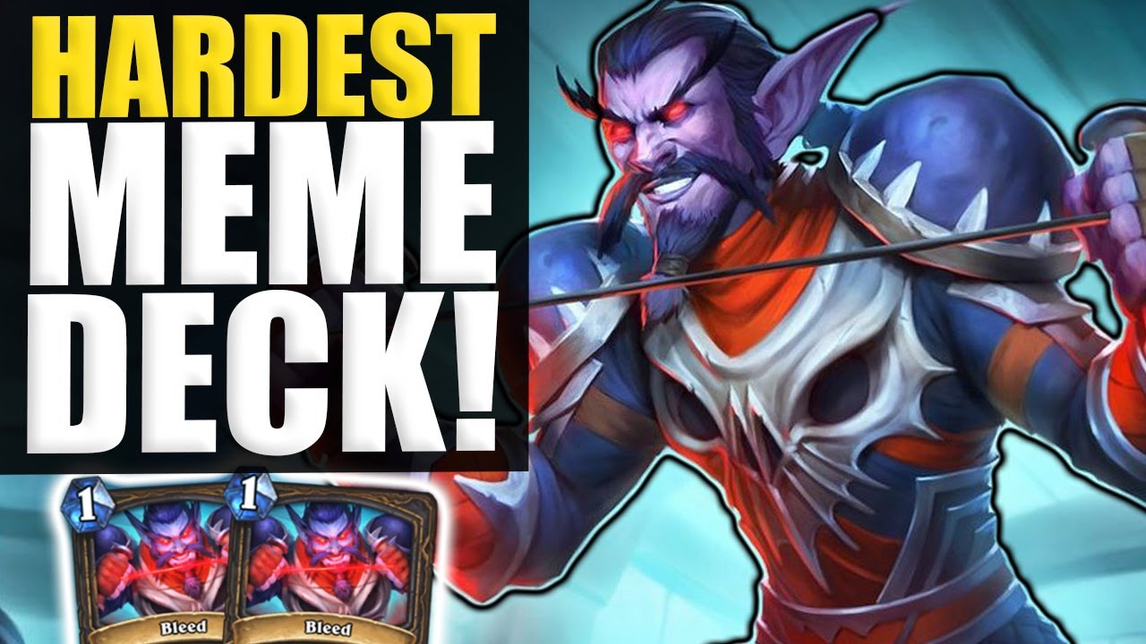 Hardest Meme Deck In United In Stormwind! | Garrote BLEED Rogue | Hearthstone