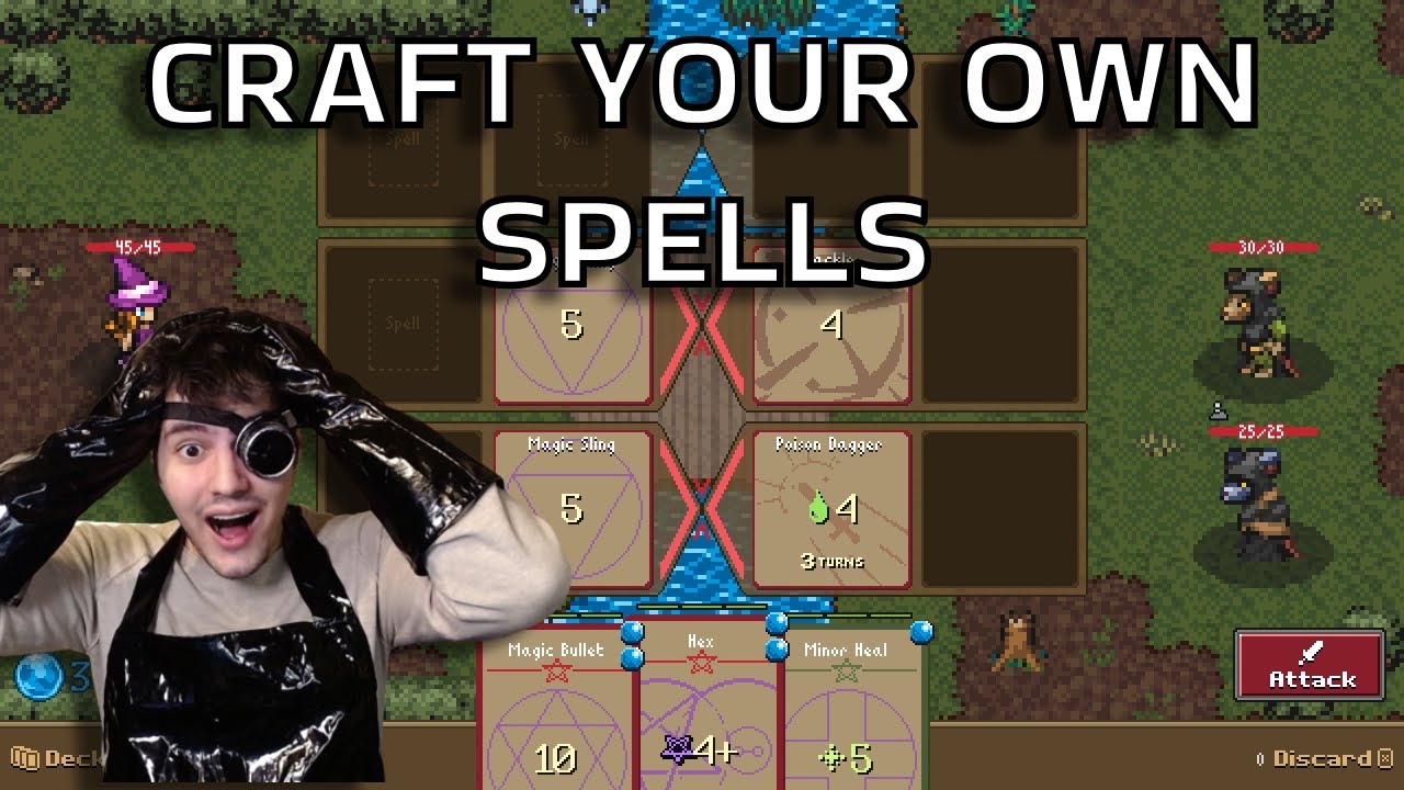 СОЗДАВАЙТЕ СВОИ СОБСТВЕННЫЕ ЗАКЛИНАНИЯ Roguelike Deckbuilder Magecraft: Spellbuilding