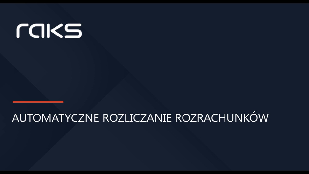 Automatyczne rozliczanie rozrachunków.