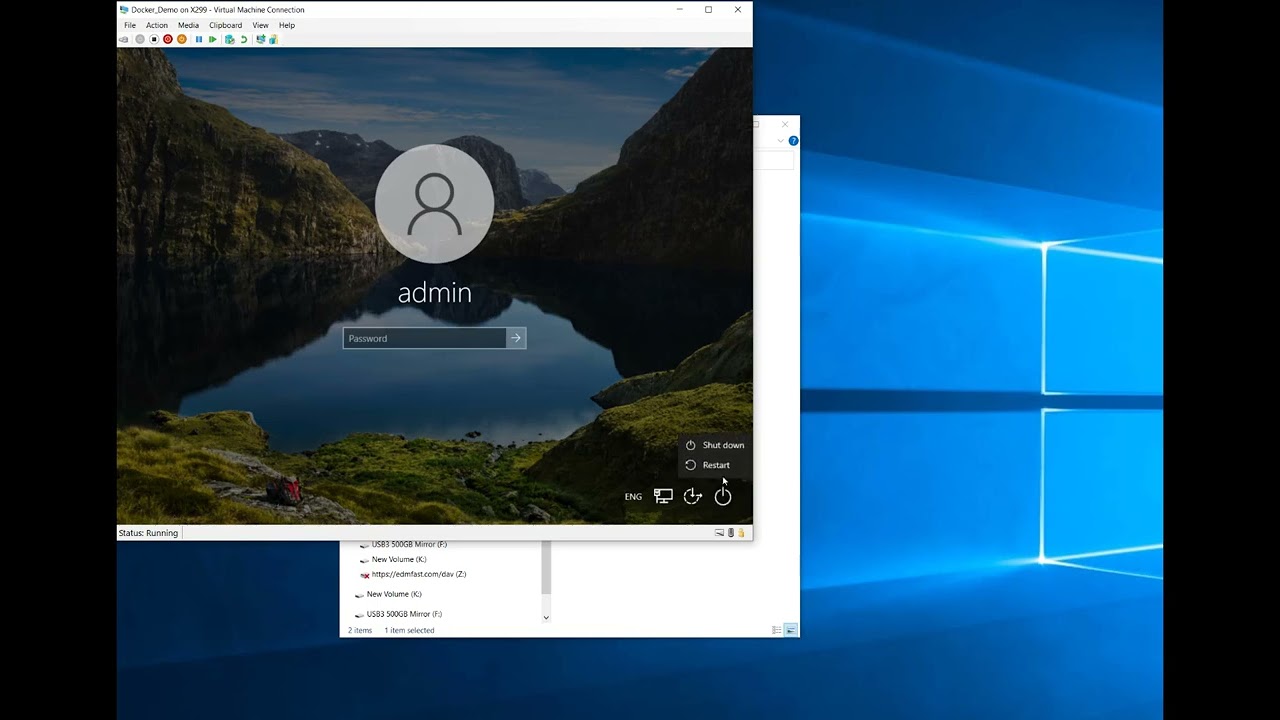 How to setup docker on windows and run the bitwarden docker container.