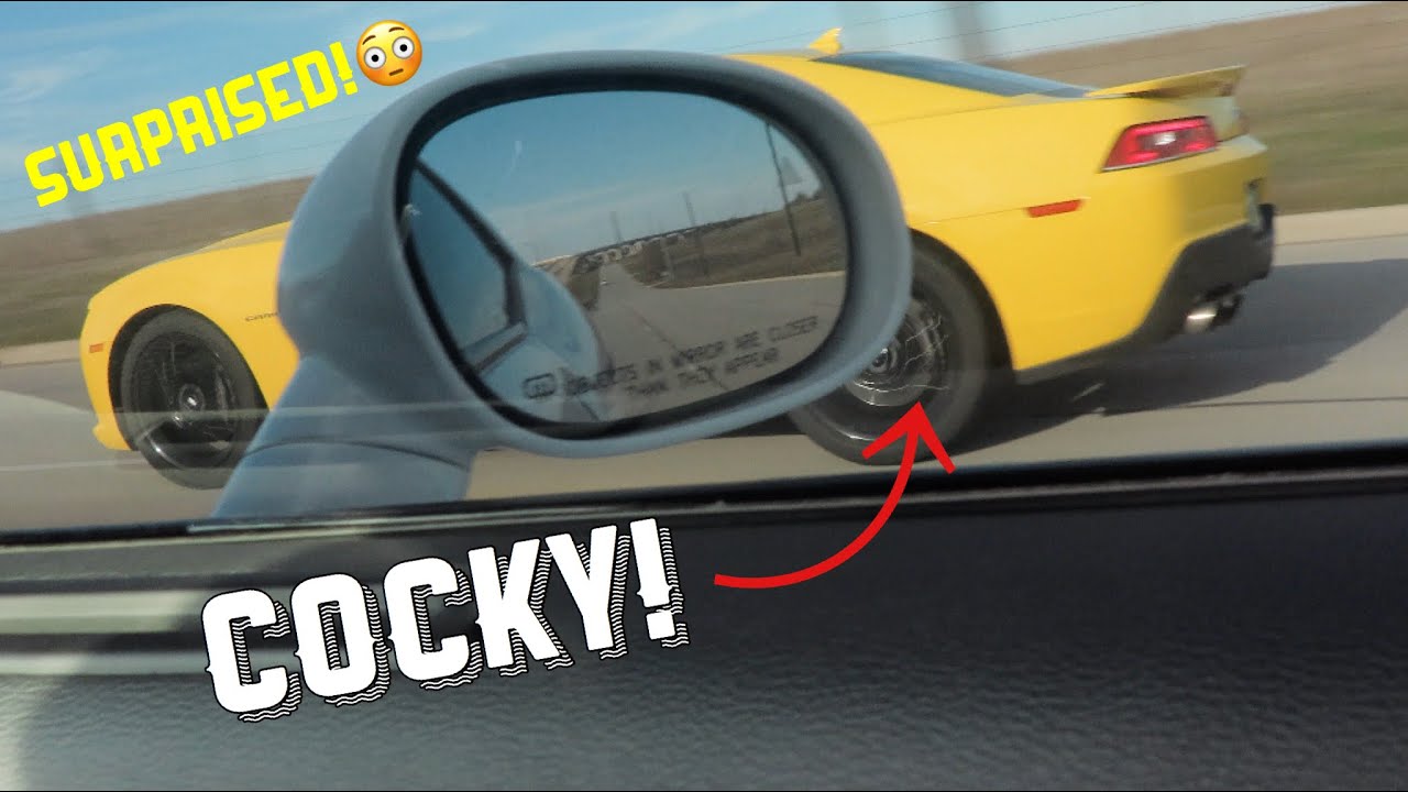 COCKY Camaro Owner Calls Out My ScatPack Challenger...