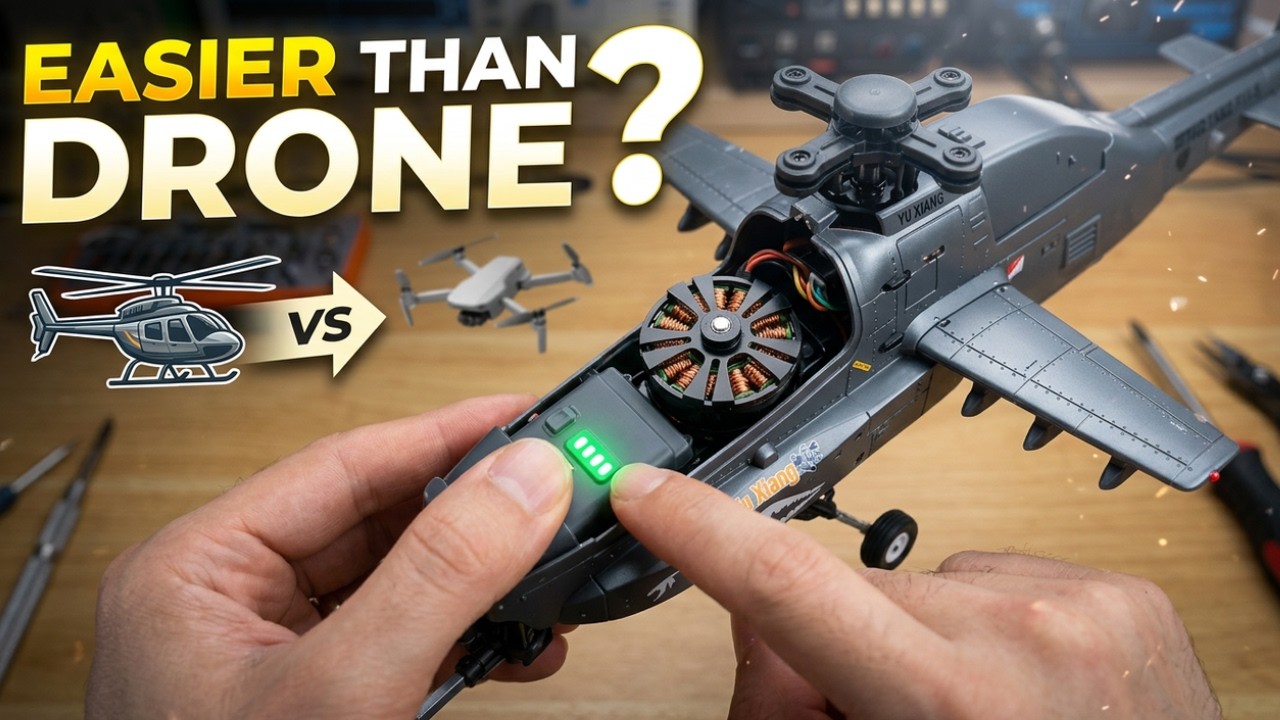 Czy helikopterem RC lata się łatwiej niż dronem?Test w locie YU XIANG F11-S