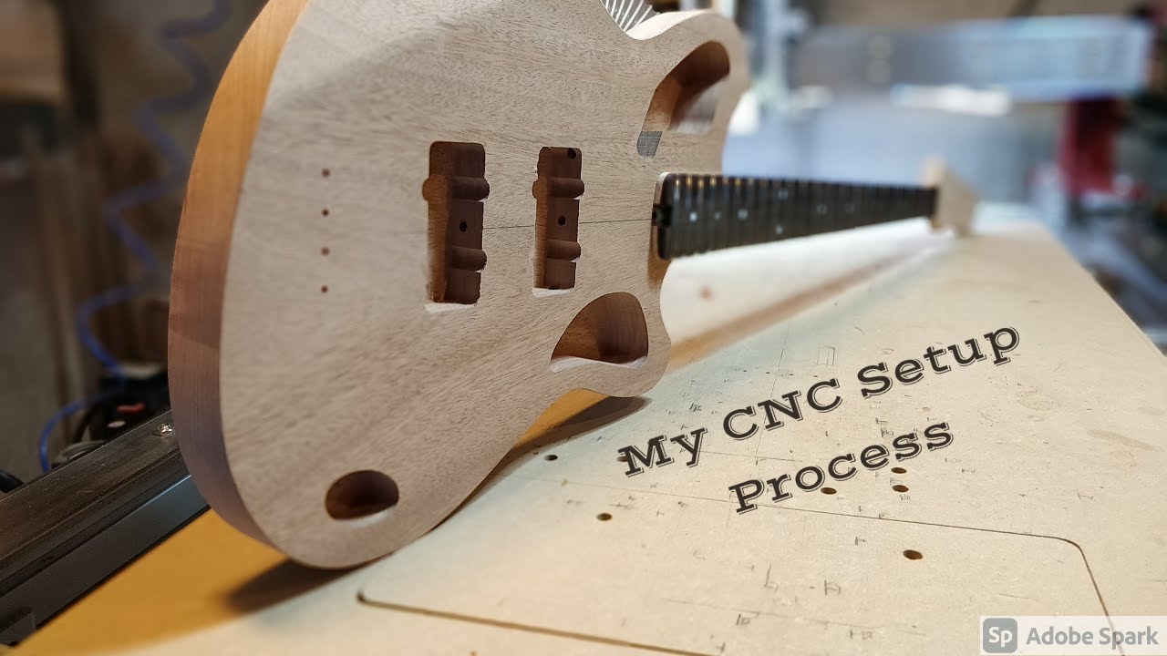 My CNC Setup Process | Fusion360 and Mach 3 | CNC Bass Guitar