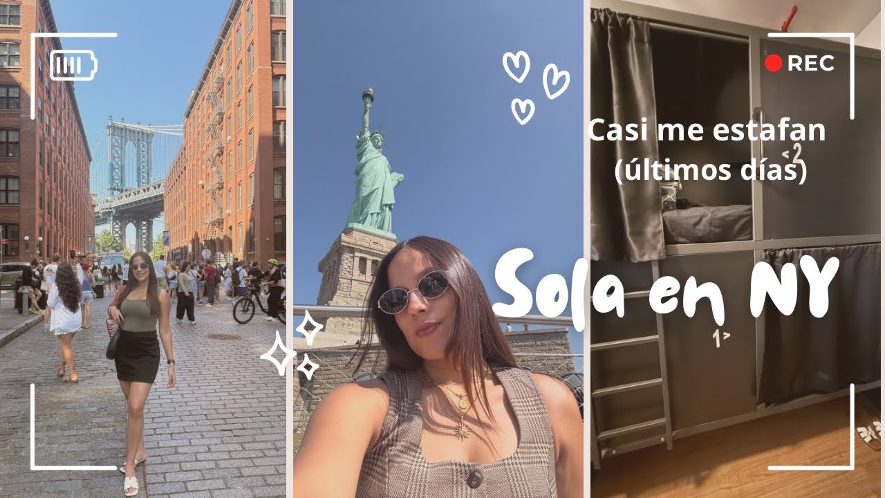 Me intentaron estafar en un hotel tipo capsula|últimos días SOLA en NY🗽🍎