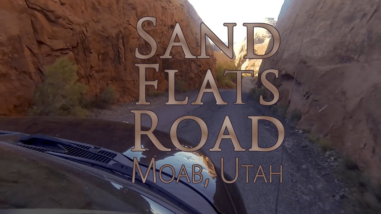 Exploring Along Sand Flats Road Near Moab, Utah